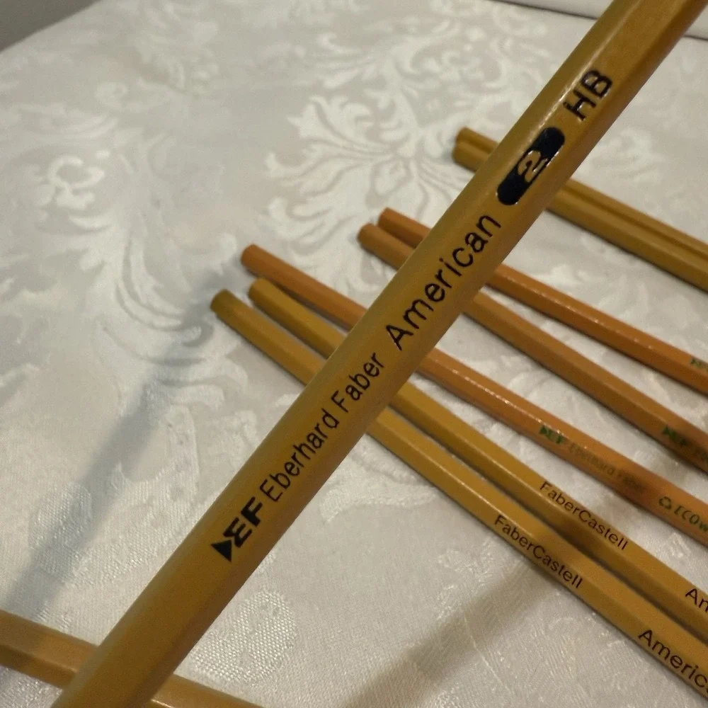 Vintage‎ Faber Castell 3 + Eberhard Faber 6 Pencils #2